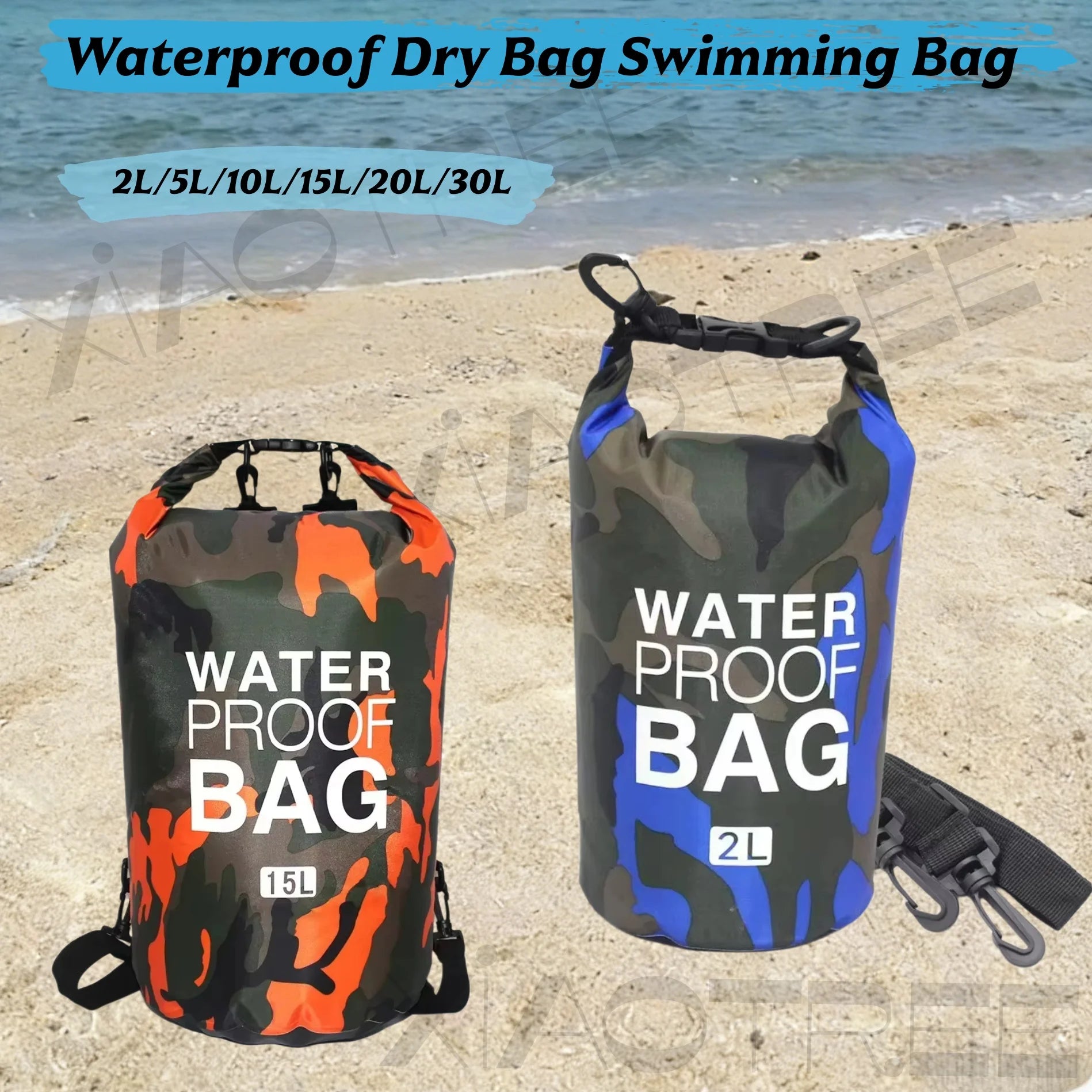 Waterproof PVC Dry Bag Backpack for Kayaking & Swimming