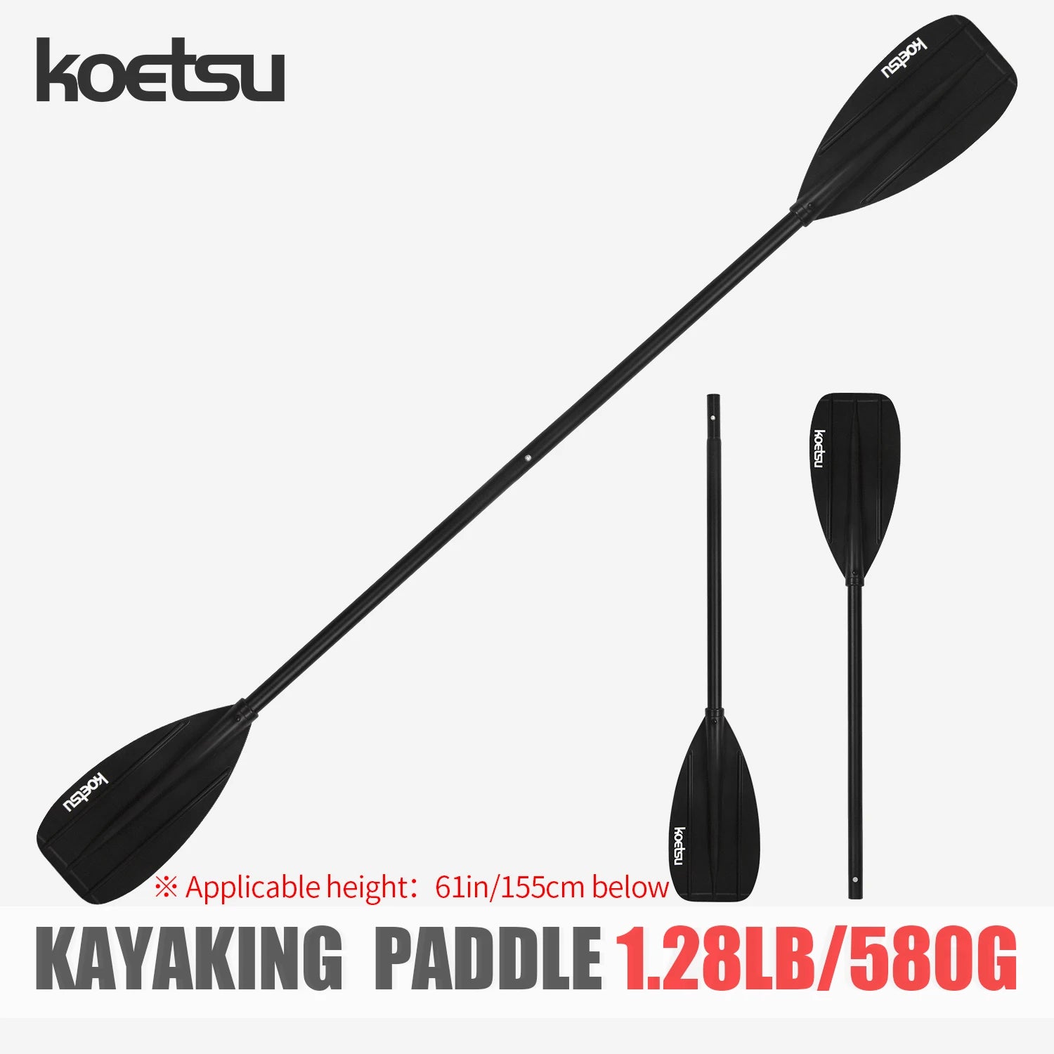 Aluminum Alloy Youth Kayak Paddle for Canoes & Boards