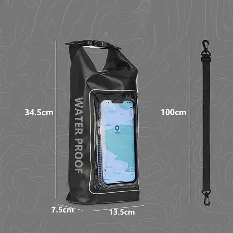 Waterproof PVC Dry Bag with Touch Screen for Kayaking & Swimming