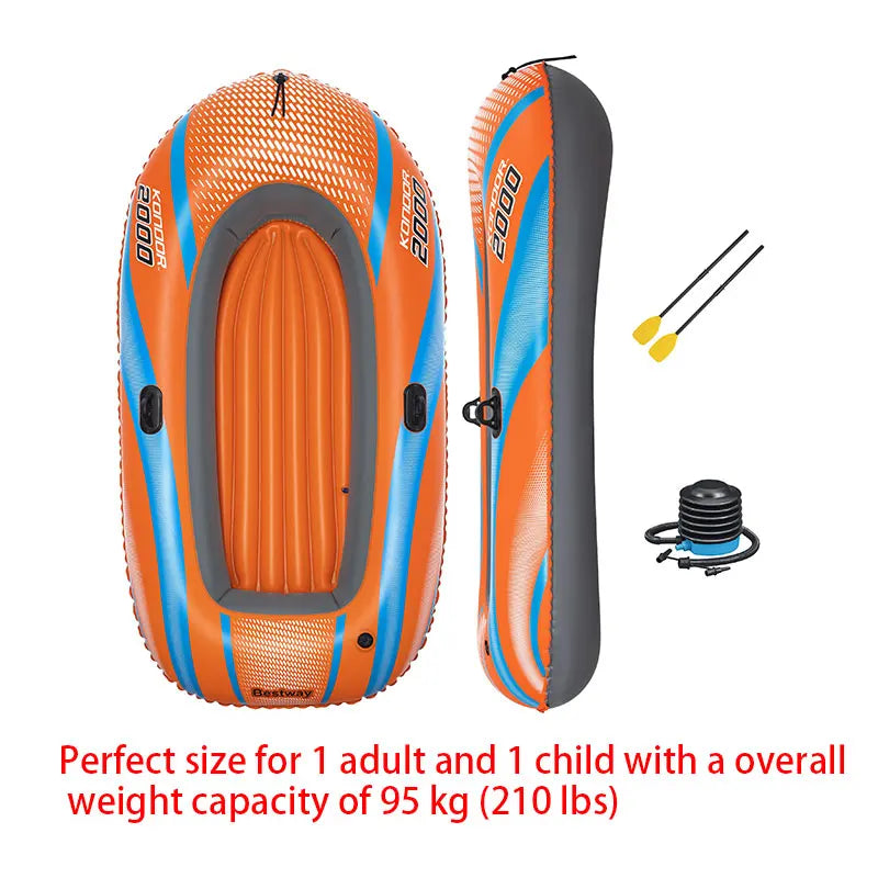 Inflatable Kayak Heavy Duty PVC Boat for Rafting & Adventure
