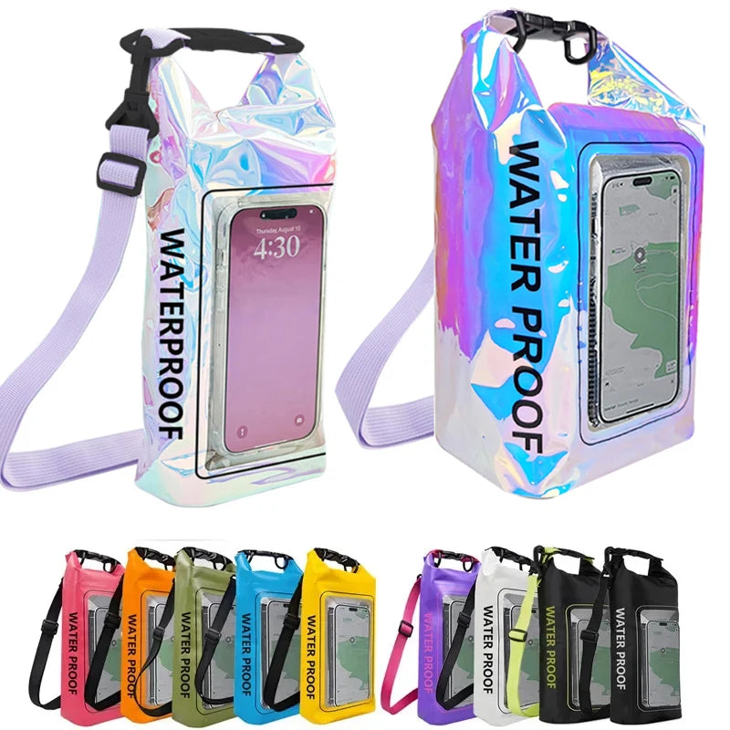 Waterproof PVC Dry Bag with Touch Screen for Kayaking & Swimming