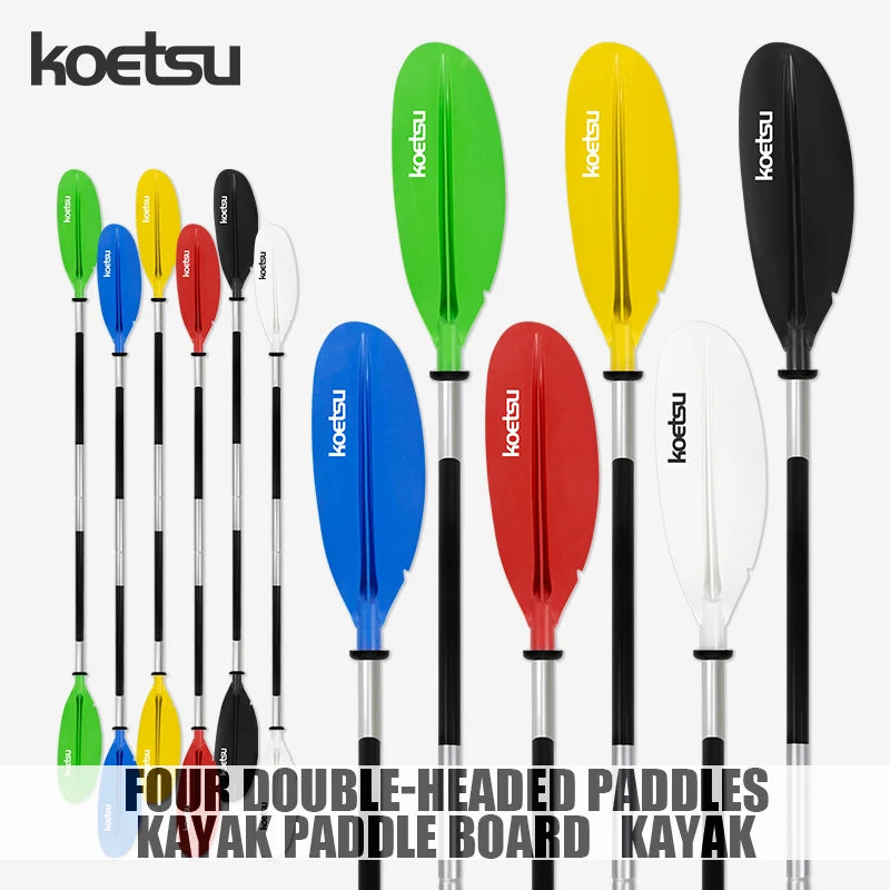 KOETSU 4-Section Aluminum Alloy Double Headed Kayak & Canoe Paddle