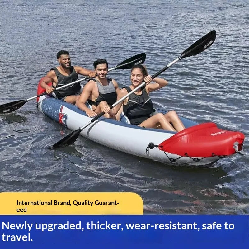 Inflatable Kayak Durable PVC Fishing Raft for Single or Tandem Use