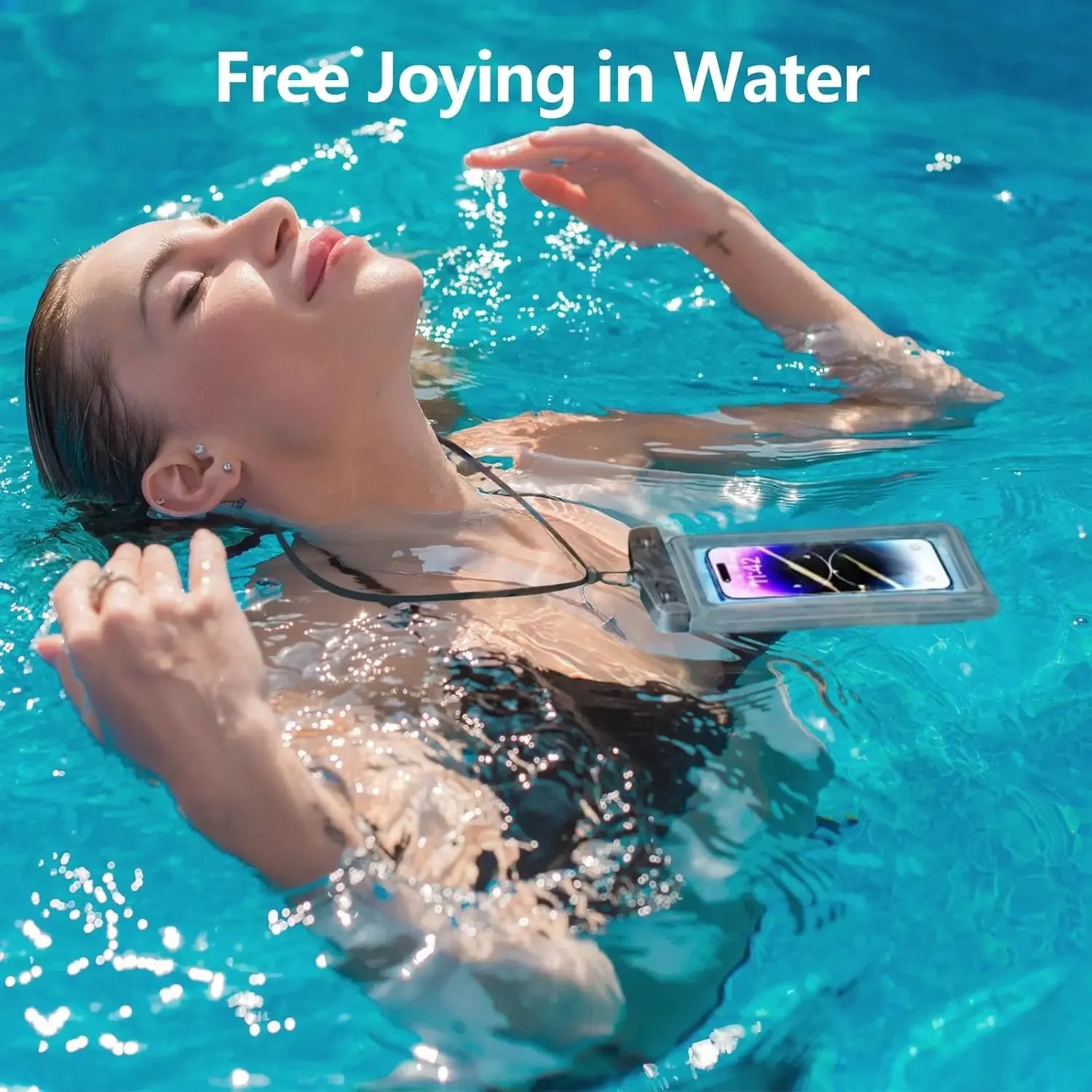 Universal Floating Waterproof Phone Pouch for Swimming & Diving