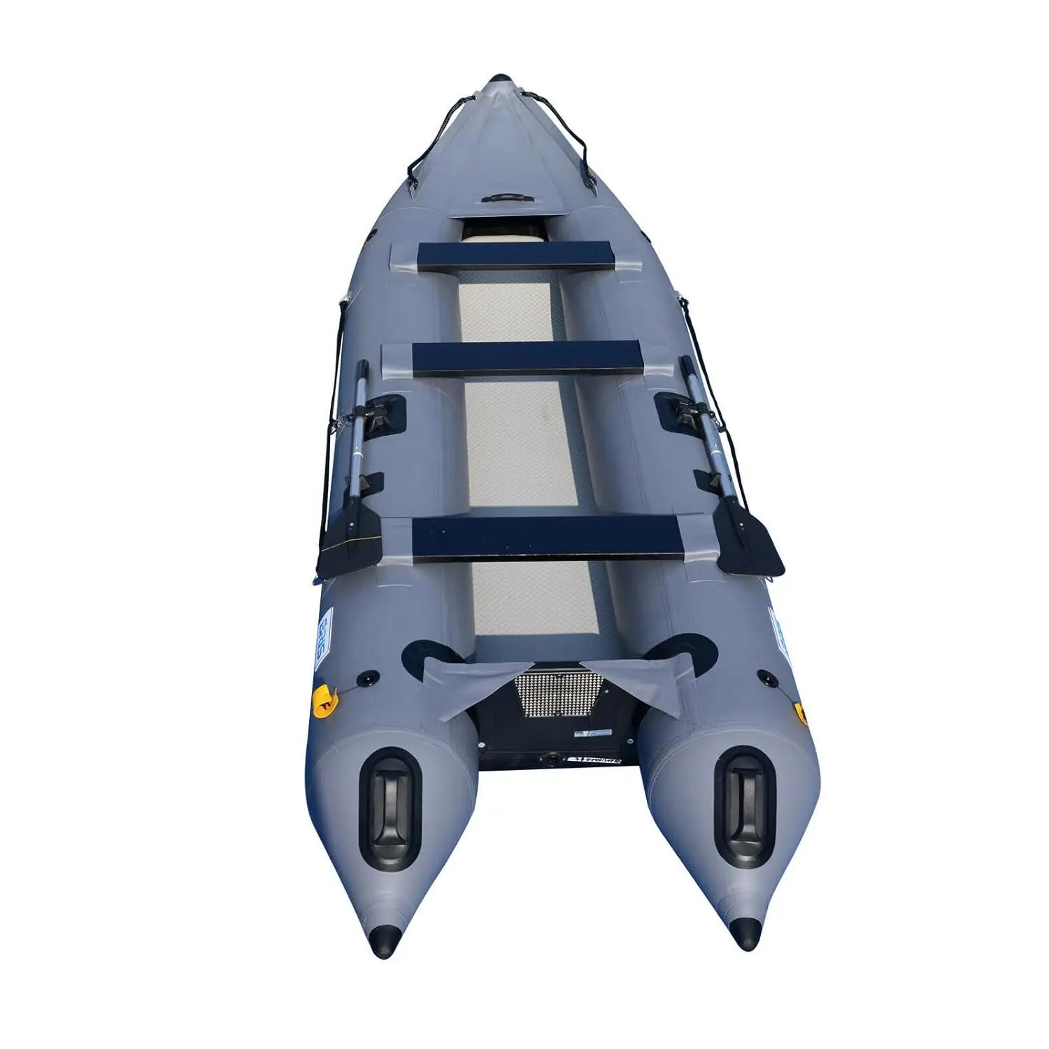14.1ft Inflatable 3-Person Fishing Boat 1100D PVC Kayak Canoe