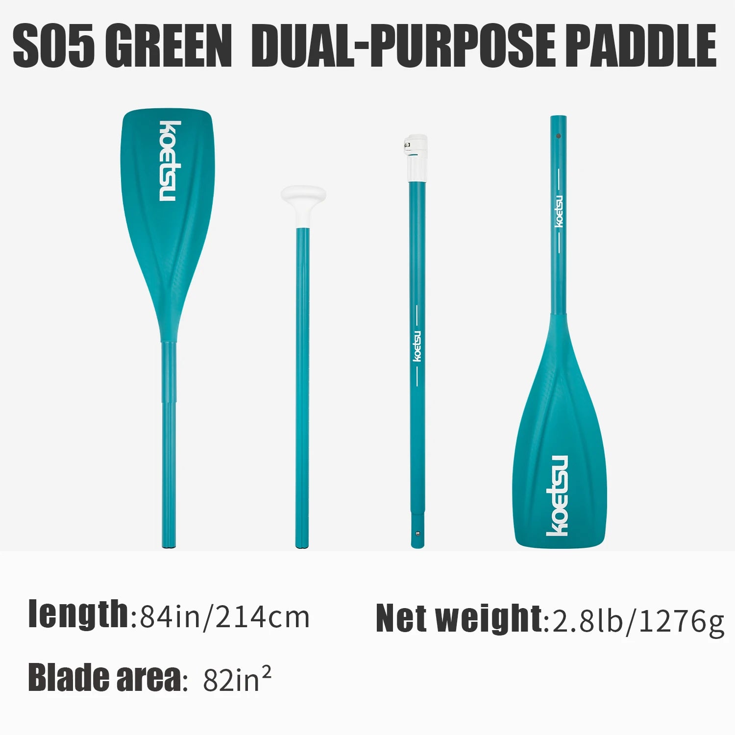 Dual-Use Aluminum Alloy Paddle for Kayak & SUP - KOETSU S05