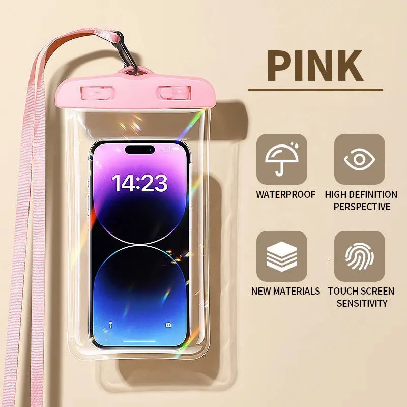 Waterproof Phone Pouch - Universal Dry Bag for Swimming & Diving