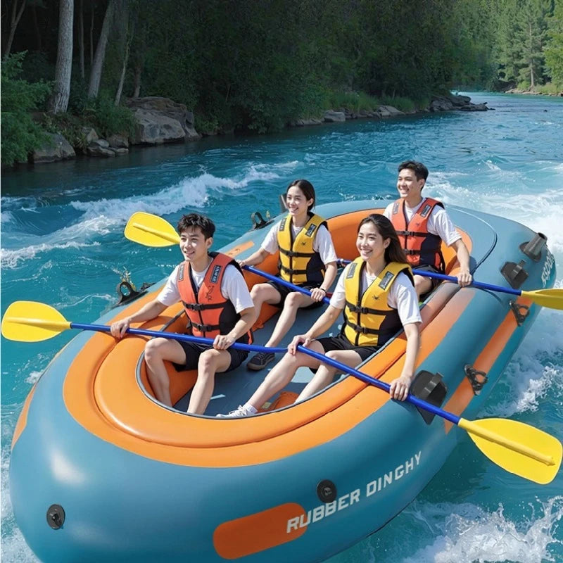 Inflatable PVC Kayak - Durable Portable Fishing & Rafting Boat