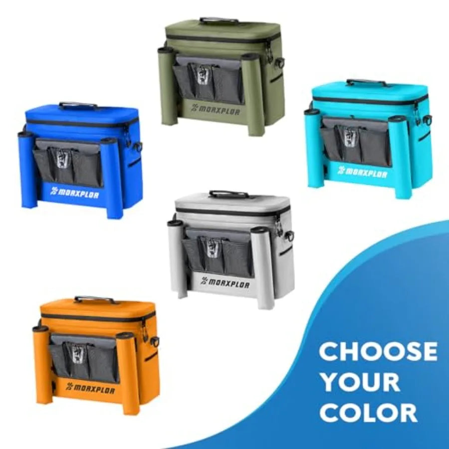Waterproof Kayak Seat Back Cooler - Insulated Portable Ice Chest