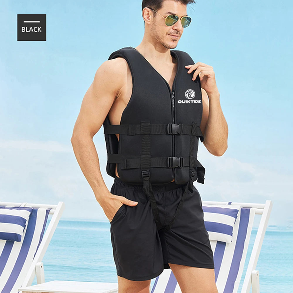 Premium Neoprene Life Jacket - Adult & Youth Water Sports Vest