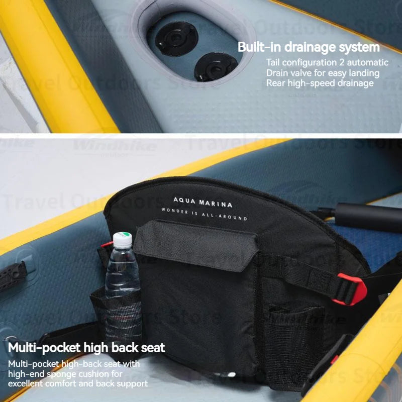 Tomahawk Inflatable Kayak High-Pressure Performance Boat