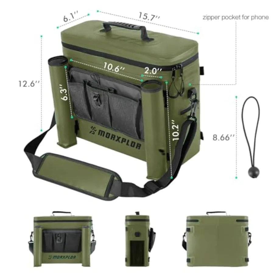 Waterproof Kayak Seat Back Cooler - Insulated Portable Ice Chest