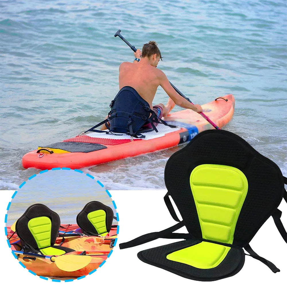 Adjustable Padded Kayak & SUP Seat - Ergonomic Backrest for Fishing