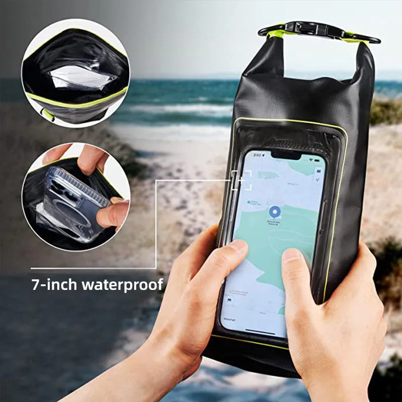 Waterproof PVC Dry Bag with Touch Screen for Kayaking & Swimming