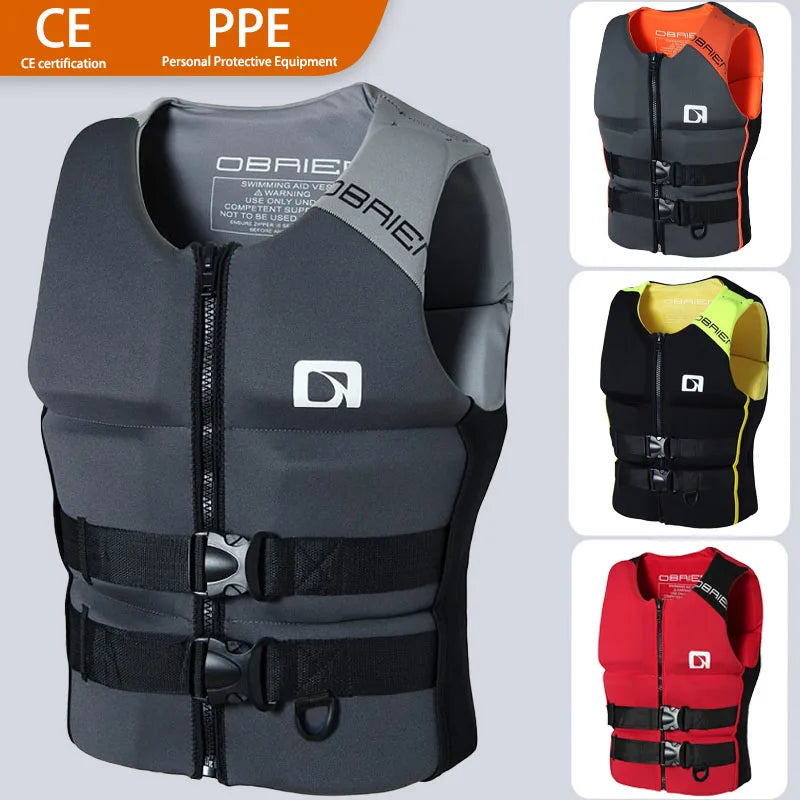 Neoprene Impact Vest - CE Approved Wakesurf & Watersports Comp Vest