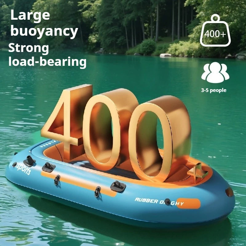 Inflatable PVC Kayak - Durable Portable Fishing & Rafting Boat