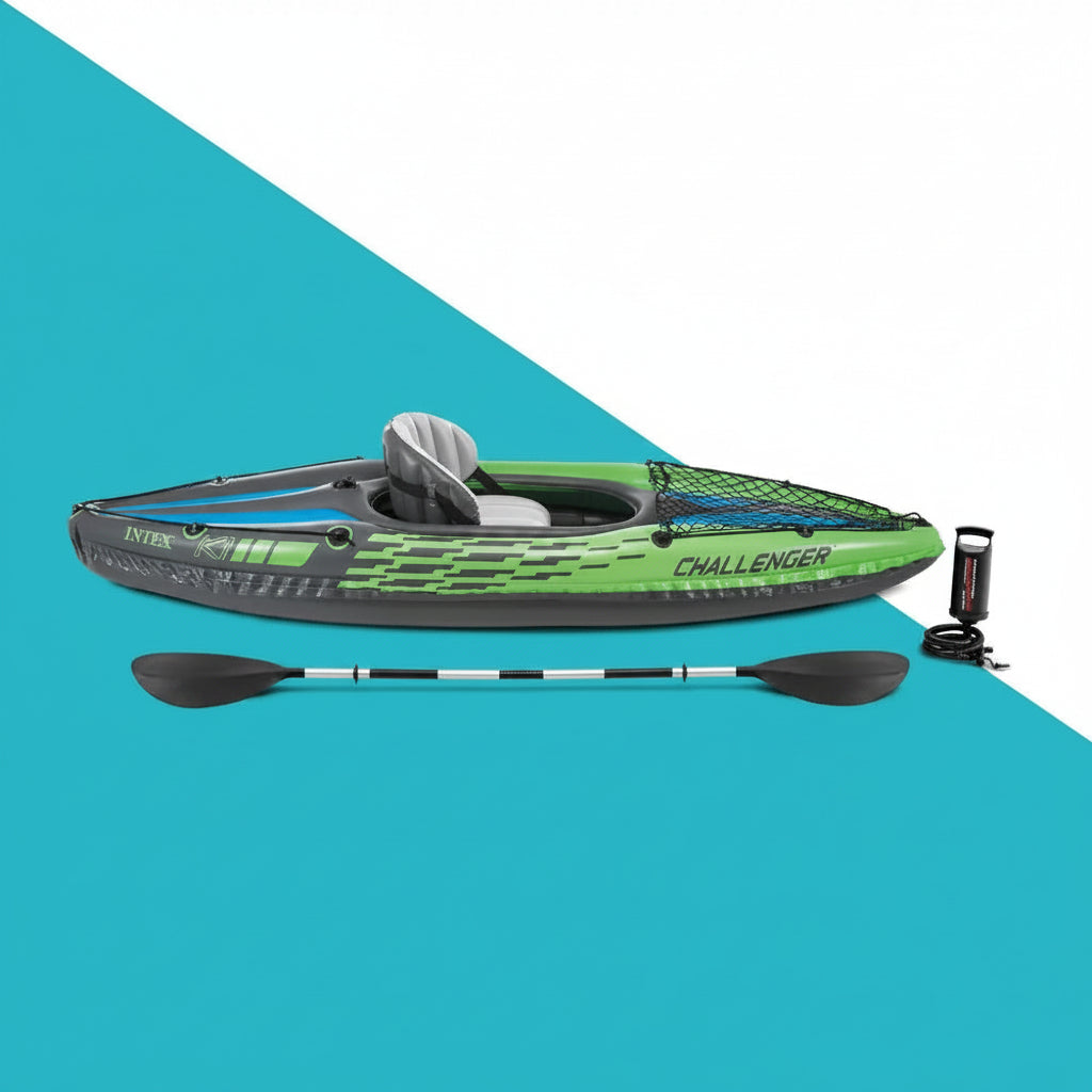 Challenger A1 1-Person Inflatable Vinyl Kayak for Lakes & Rivers