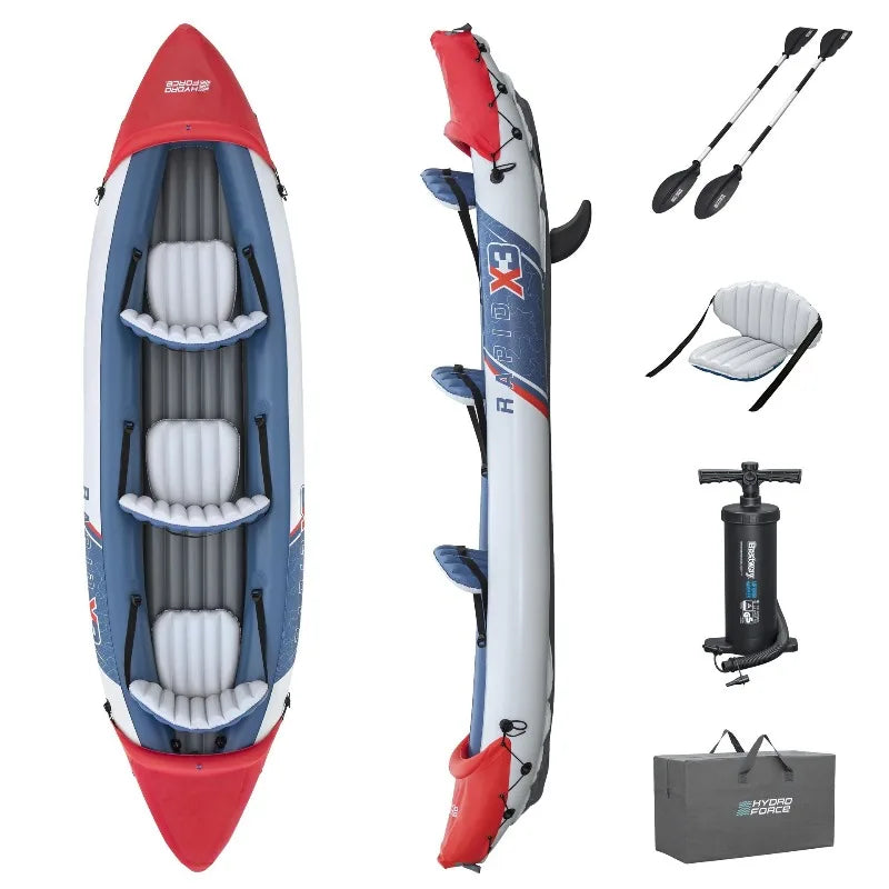 Inflatable Kayak Durable PVC Fishing Raft for Single or Tandem Use