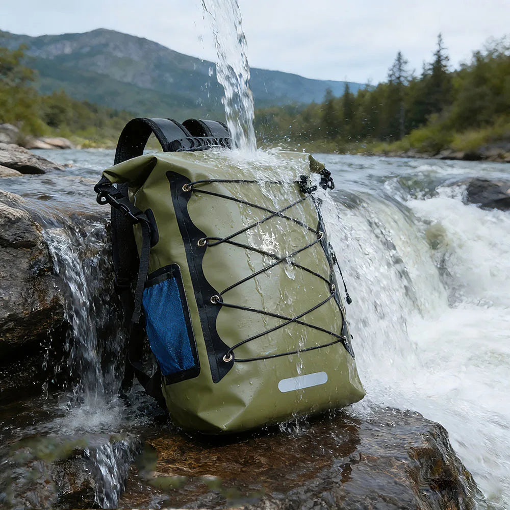 30L Waterproof Dry Bag Backpack PVC for Kayaking, Hiking & Camping