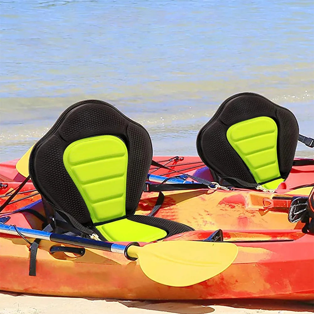 Adjustable Padded Kayak & SUP Seat - Ergonomic Backrest for Fishing