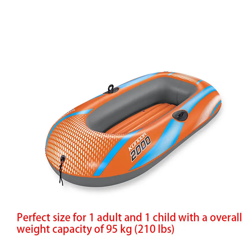 Inflatable Kayak Heavy Duty PVC Boat for Rafting & Adventure