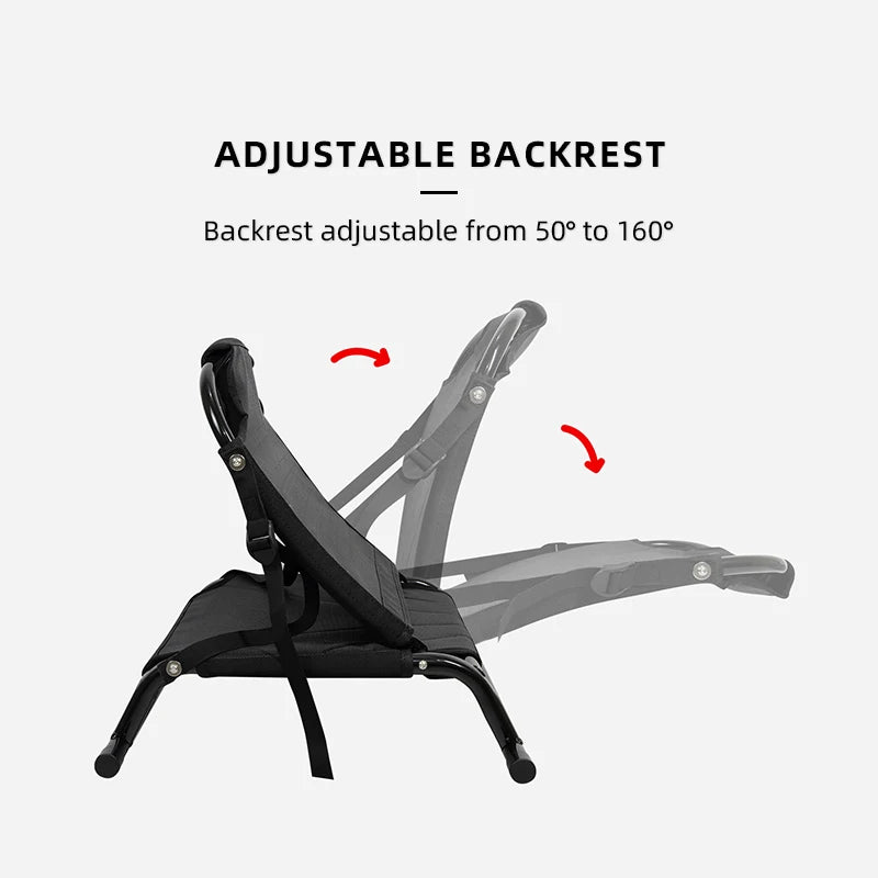 Foldable SUP & Kayak Seat | Aluminum Adjustable Backrest Chair