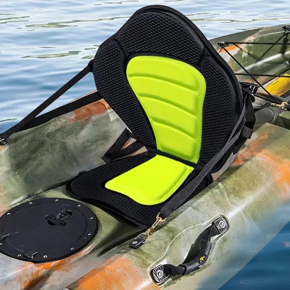 Adjustable Padded Kayak & SUP Seat - Ergonomic Backrest for Fishing