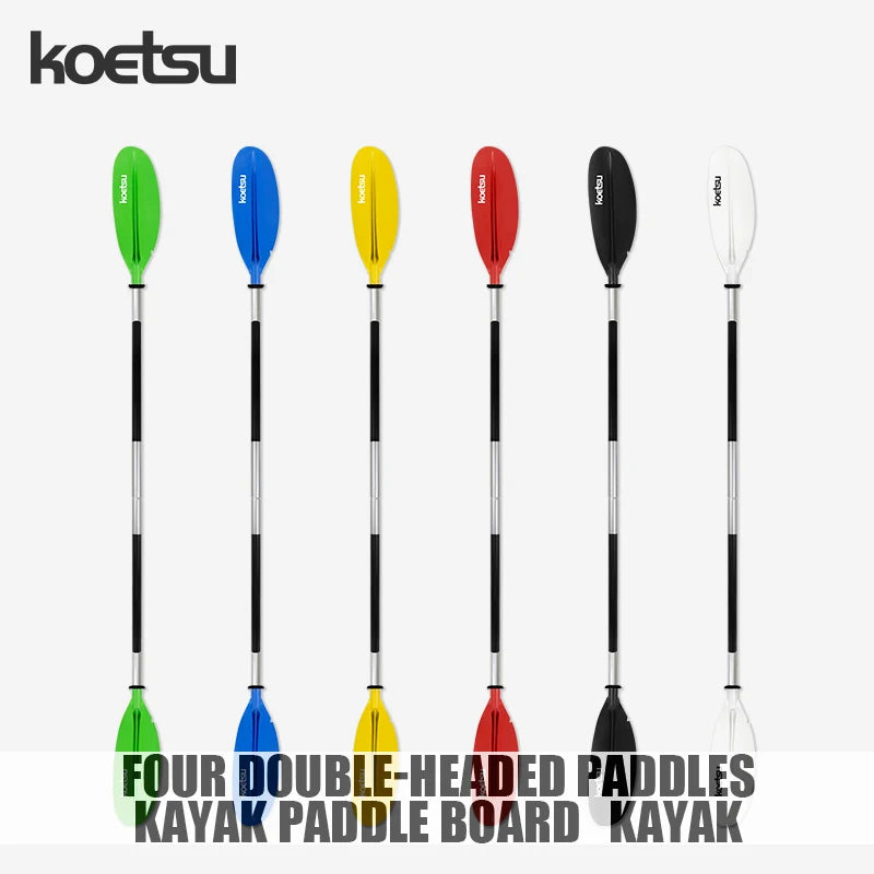KOETSU 4-Section Aluminum Alloy Double Headed Kayak & Canoe Paddle