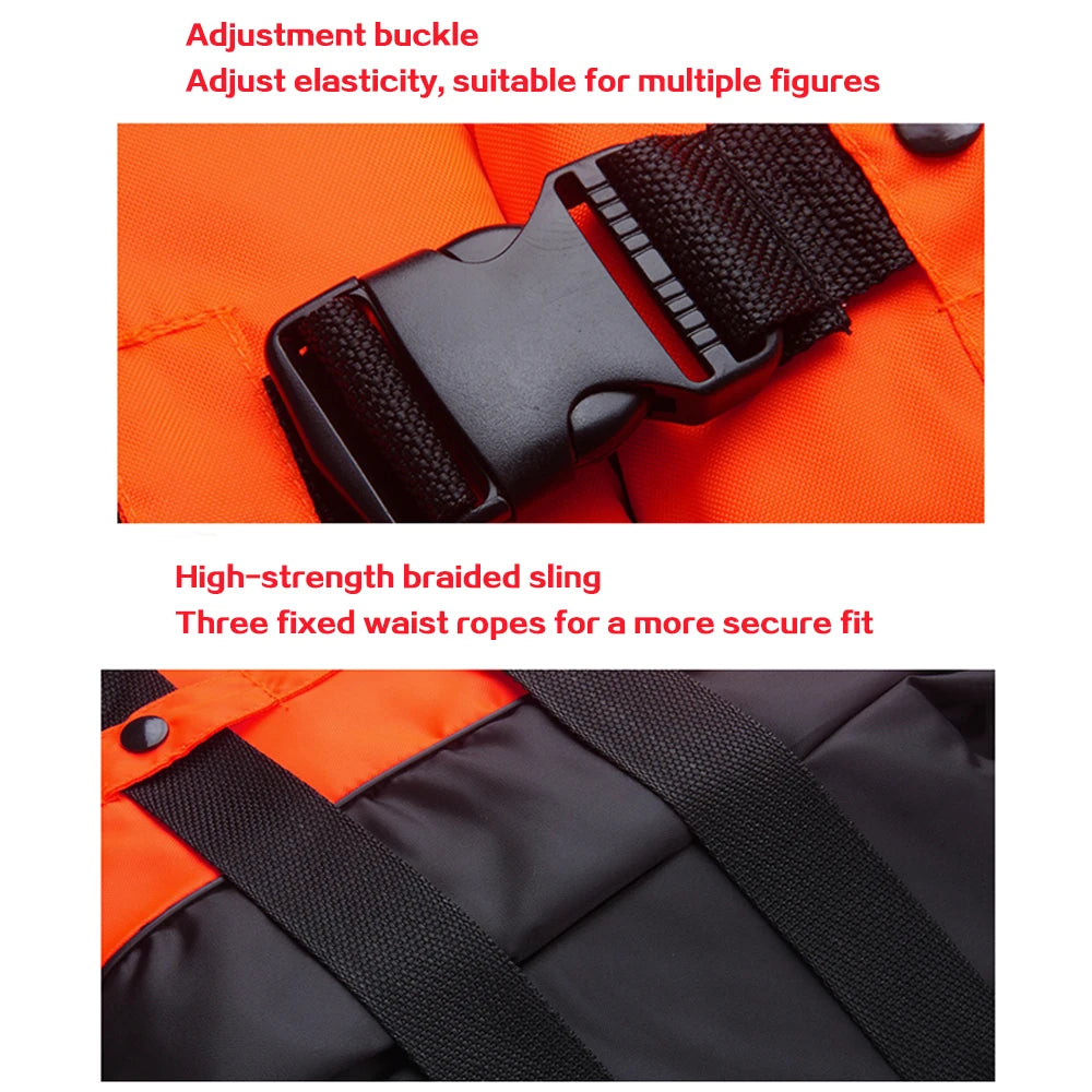 Adjustable Oxford Cloth Life Jacket with Whistle for Boating & Fishing