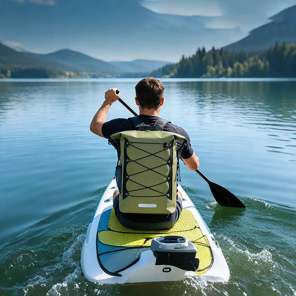 30L Waterproof Dry Bag Backpack PVC for Kayaking, Hiking & Camping