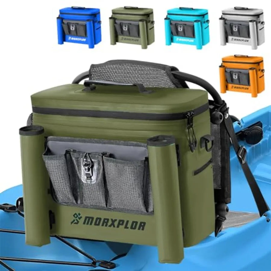 Waterproof Kayak Seat Back Cooler - Insulated Portable Ice Chest
